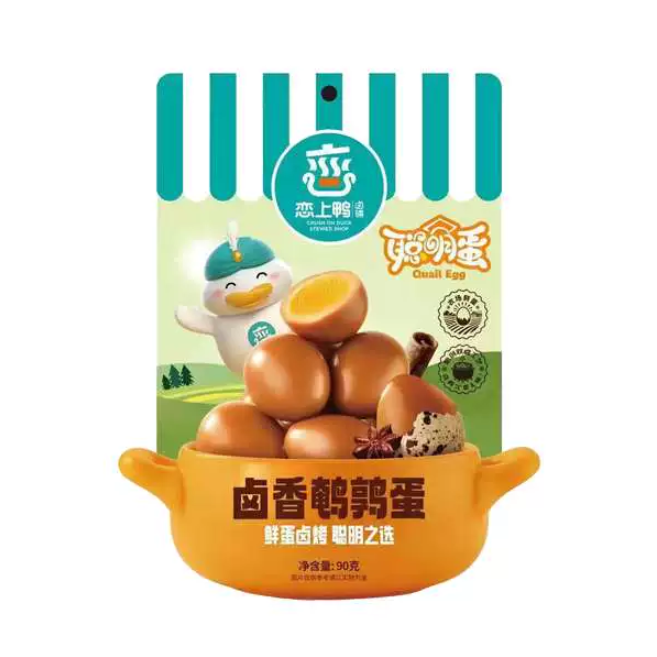 恋上鸭卤香鹌鹑蛋 85克