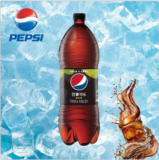 百事可乐无糖青柠味 2L