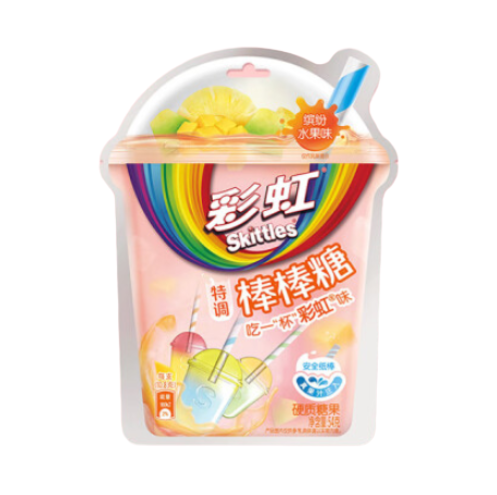 彩虹糖彩虹特调棒棒糖缤纷水果味 54克