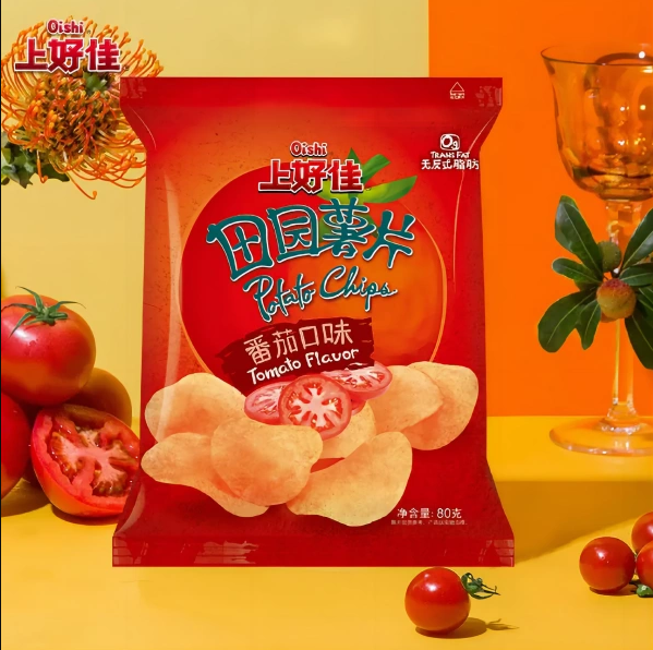上好佳田园番茄薯片 80克/90克