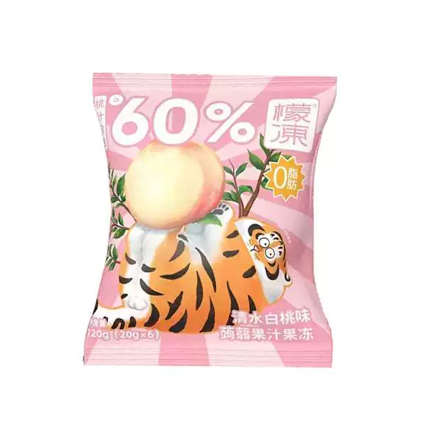 檬冻蒟蒻果冻清水白桃味 120克