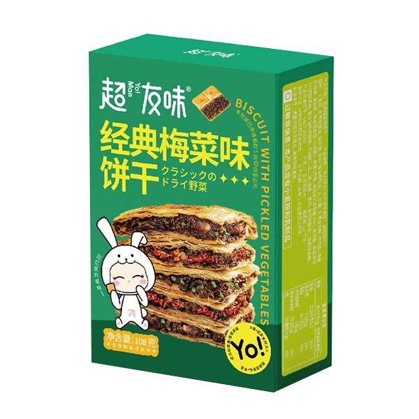 超友味经典梅菜味饼干 108克