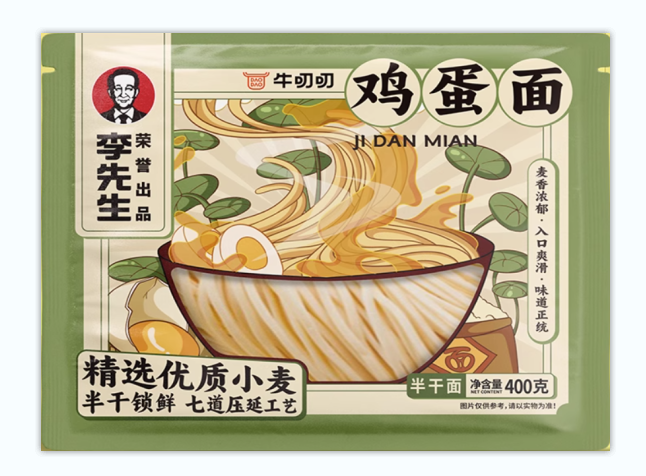 李先生鸡蛋面 400克