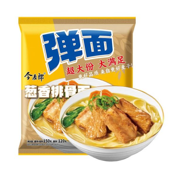 今麦郎弹面大袋葱香排骨面 150克