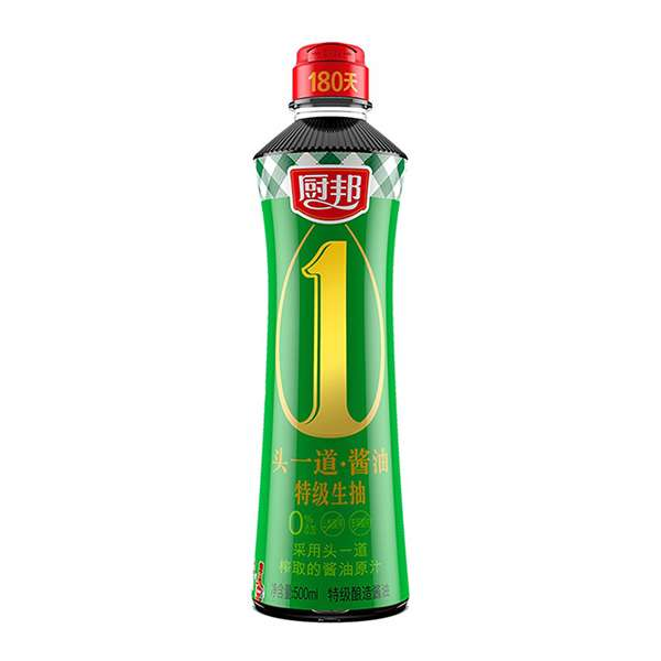 厨邦零添加头一道酱油特级酱油 500ml