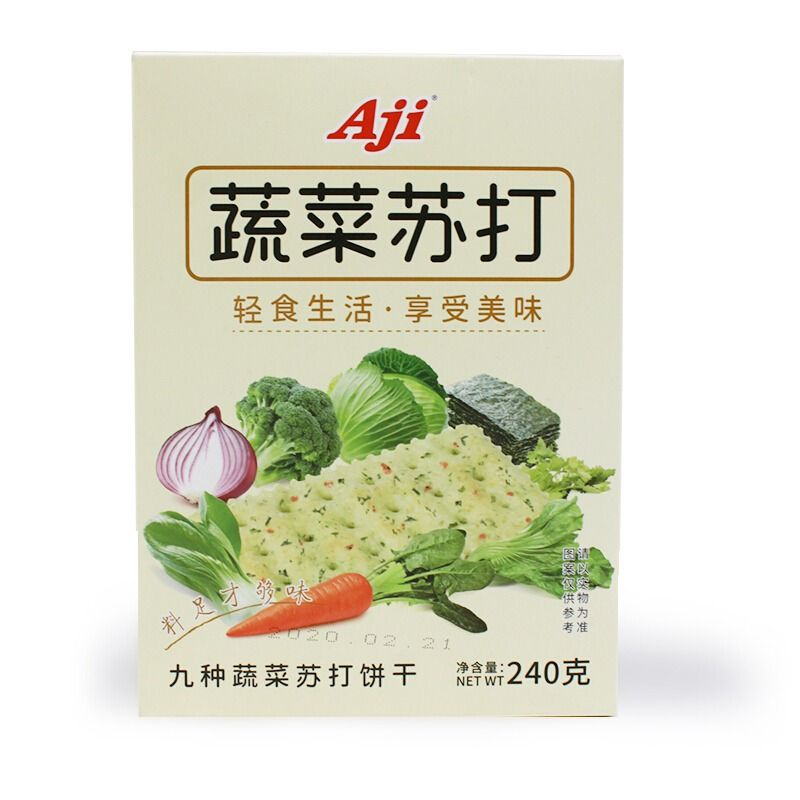 AJI蔬菜梳打饼干 240克