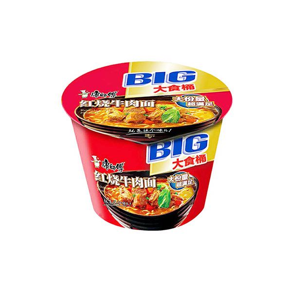 康师傅大食桶红烧牛肉面 146克/145克/150克
