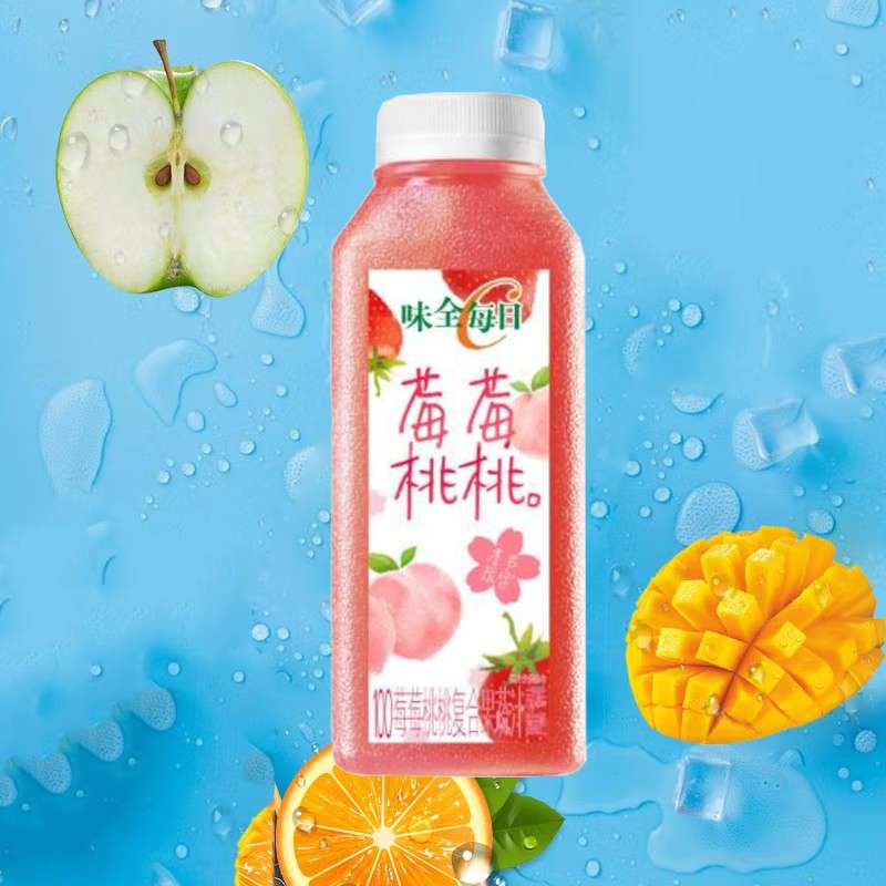 味全每日C莓莓桃桃复合果蔬汁300ml