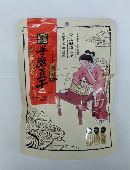 田园猎手手磨豆干（卤香味） 248克