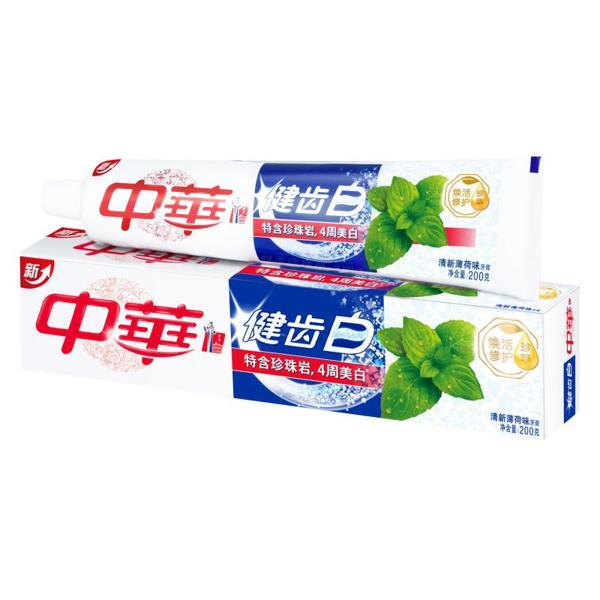 中华牙膏-健齿白清新薄荷味 200克
