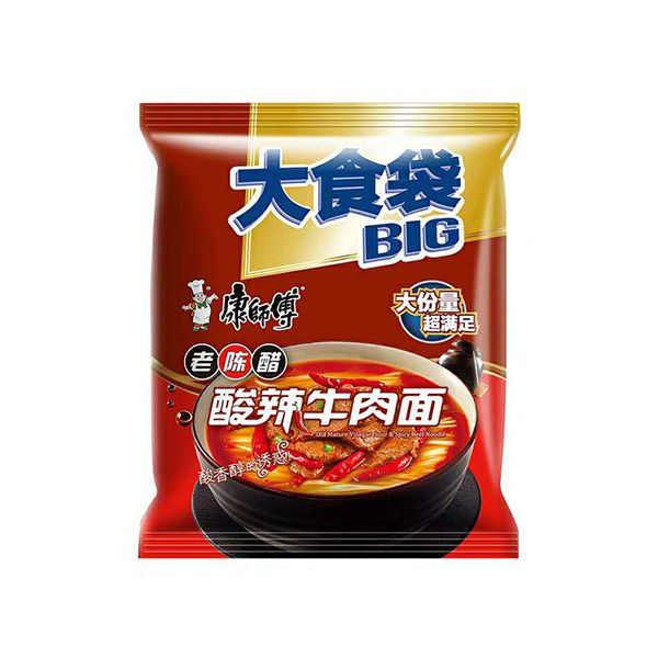 康师傅大食代酸辣牛肉面 141克