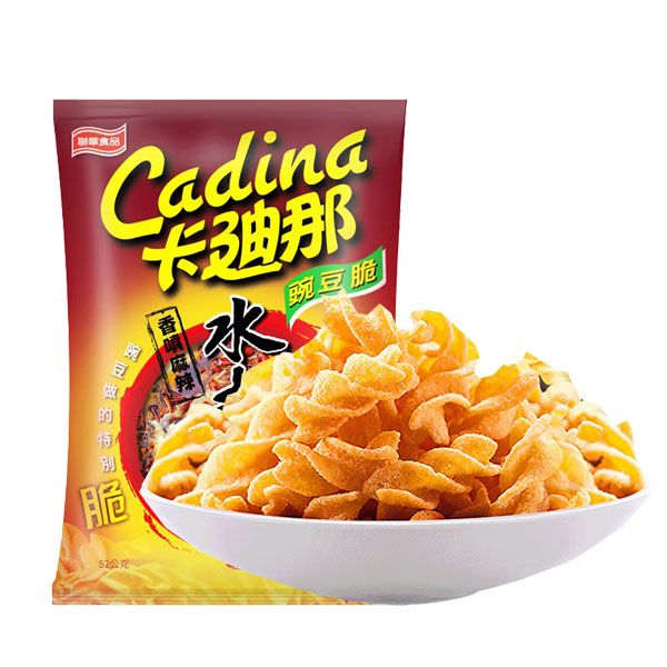 卡迪那豌豆脆水煮鱼味 52克