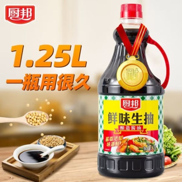 厨邦鲜味生抽 1.25L