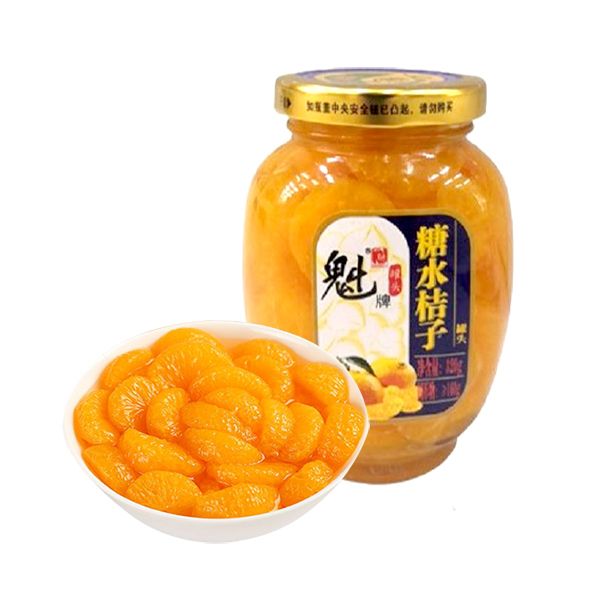 魁氏糖水桔子罐头 320克