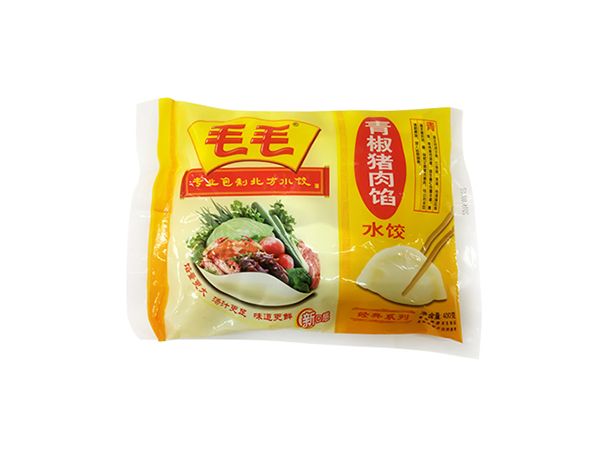 毛毛青椒水饺 400克