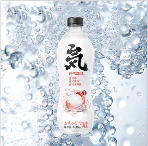 元气森林荔枝无糖苏打气泡水 480ml