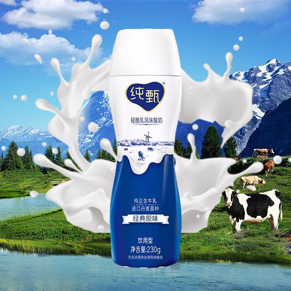 蒙牛纯甄轻酪乳风味乳酸奶 230克