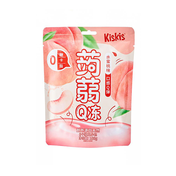kiskis水蜜桃味蒟蒻Q冻 108克