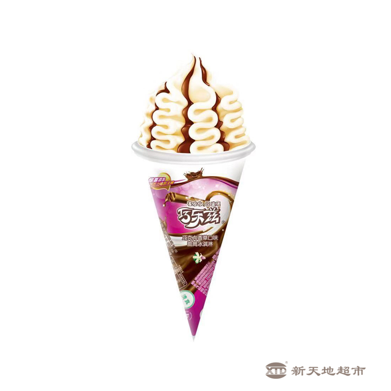 伊利巧乐兹巧克力香草口味脆筒雪糕 85克