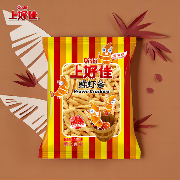 上好佳鲜虾条薯片 128克