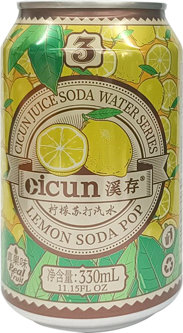 溪存柠檬苏打水汽水 330ml