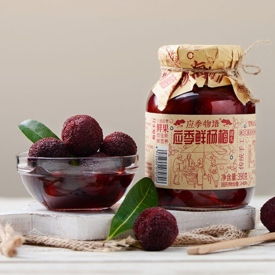 应季物语糖水杨梅罐头 390克