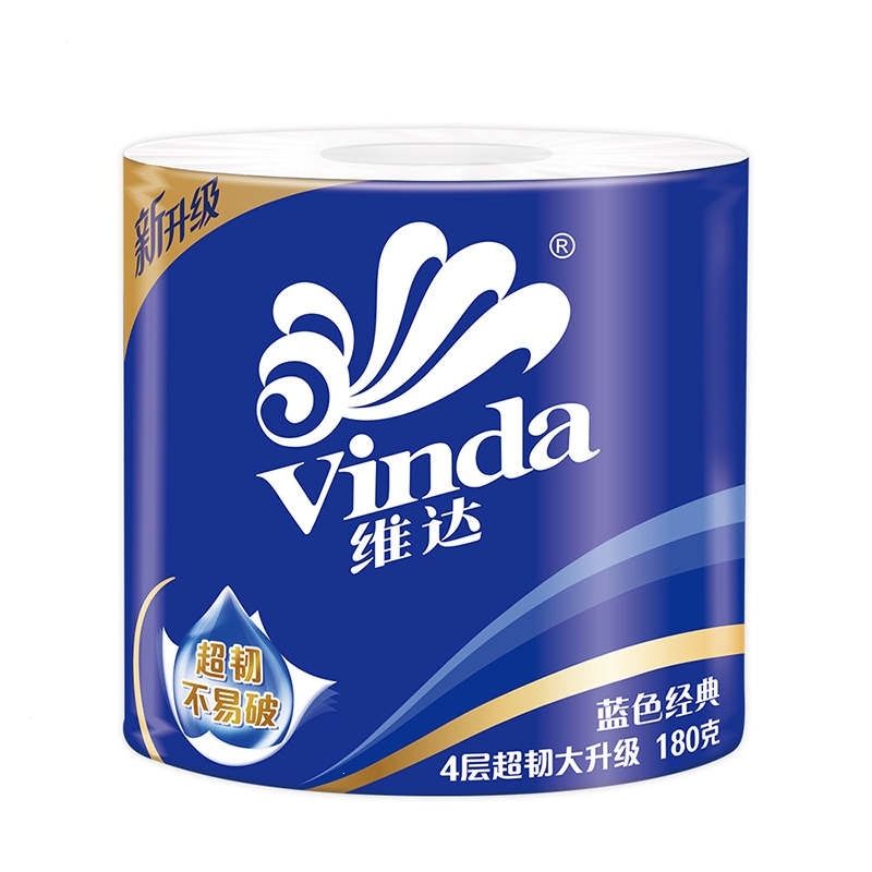维达蓝色经典卫生卷纸4层 180克
