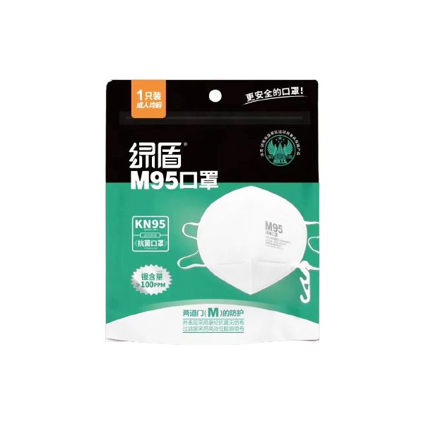 绿盾M95口罩抗菌1只装 500袋