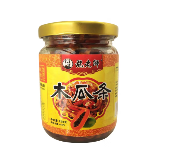 龙老师木瓜条 268克