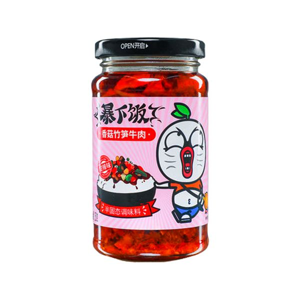 吉香居暴下饭香菇竹笋牛肉甜辣味 200克/250克